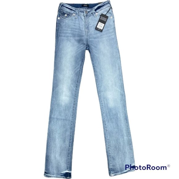 True Religion Billie Jeans Midrise Straight Light Wash Size 28 - Picture 3 of 12
